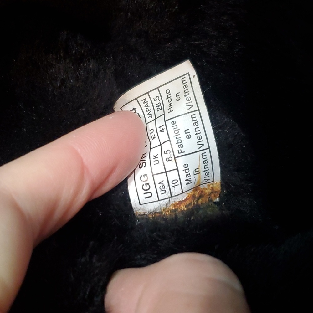 Sold Ugg Australia Women Classic Tall II Leather Sheepskin Boots shoes sz 10 - Picture 13 of 14